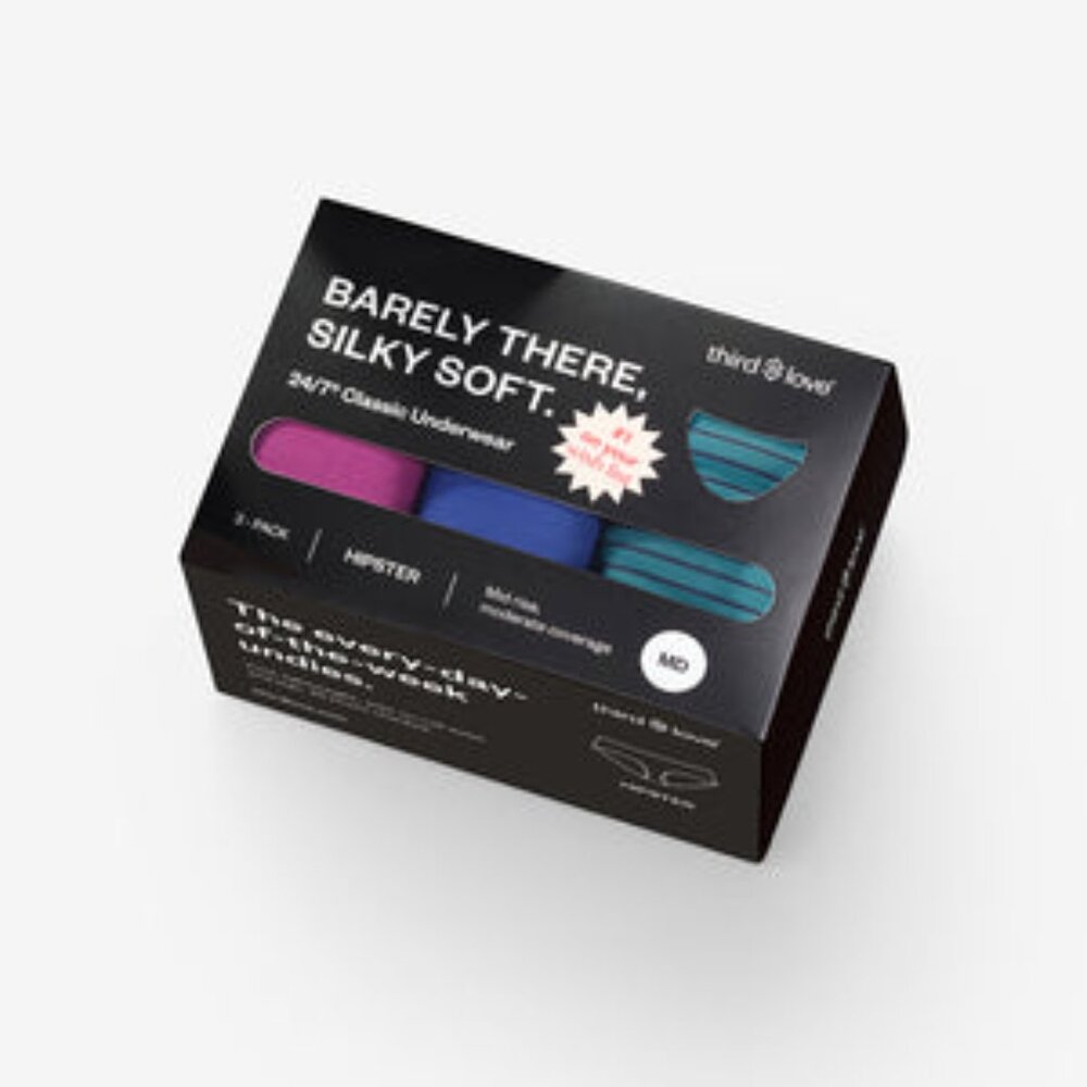 24/7® Classic Hipster 3 Pack Box